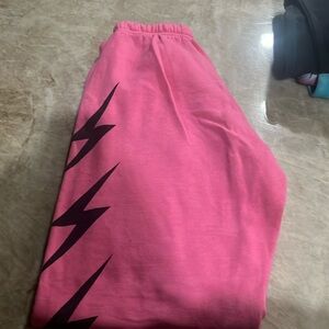Candy pink colored Aviator Nation sweatpants. These are excellent condition.